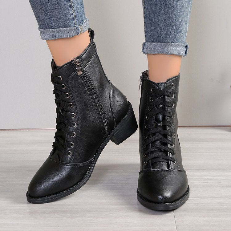 Bottes en cuir tendance pour femmes