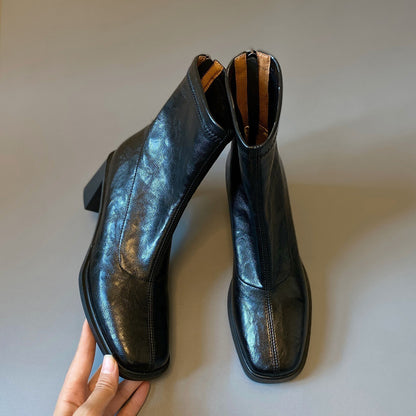 Bottes rétro à talon haut