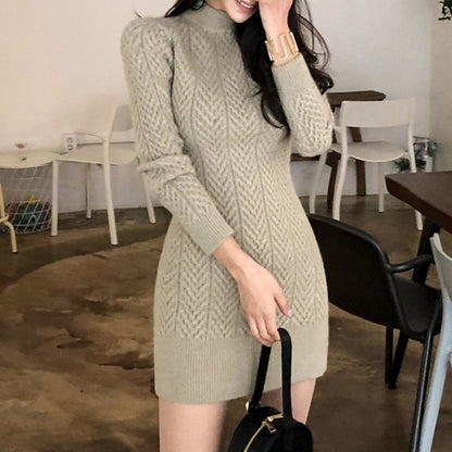 Robe-pull en tricot pour femmes