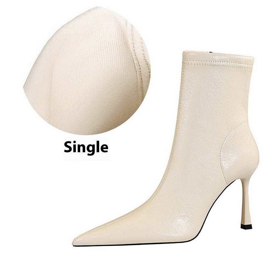 Bottines d’hiver à talon aiguille