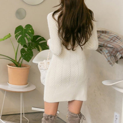 Robe-pull en tricot pour femmes