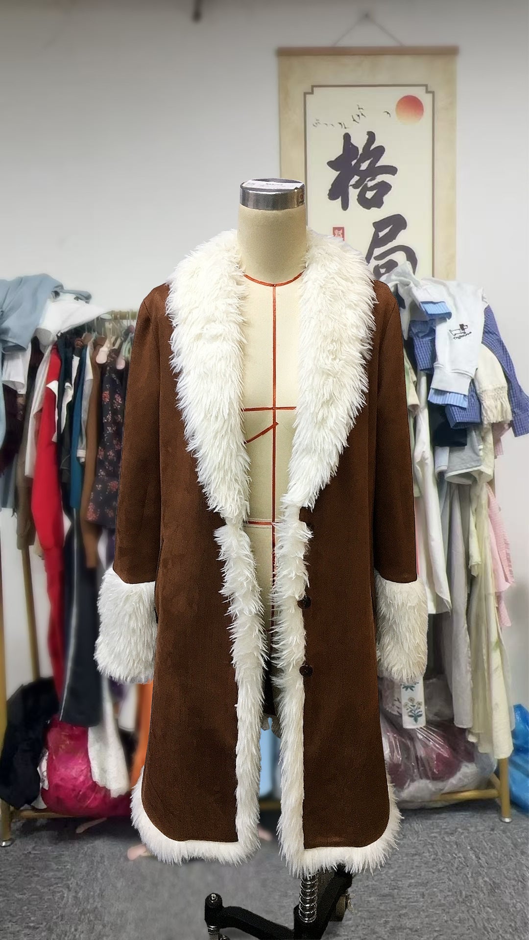 Manteau rétro style cowboy européen