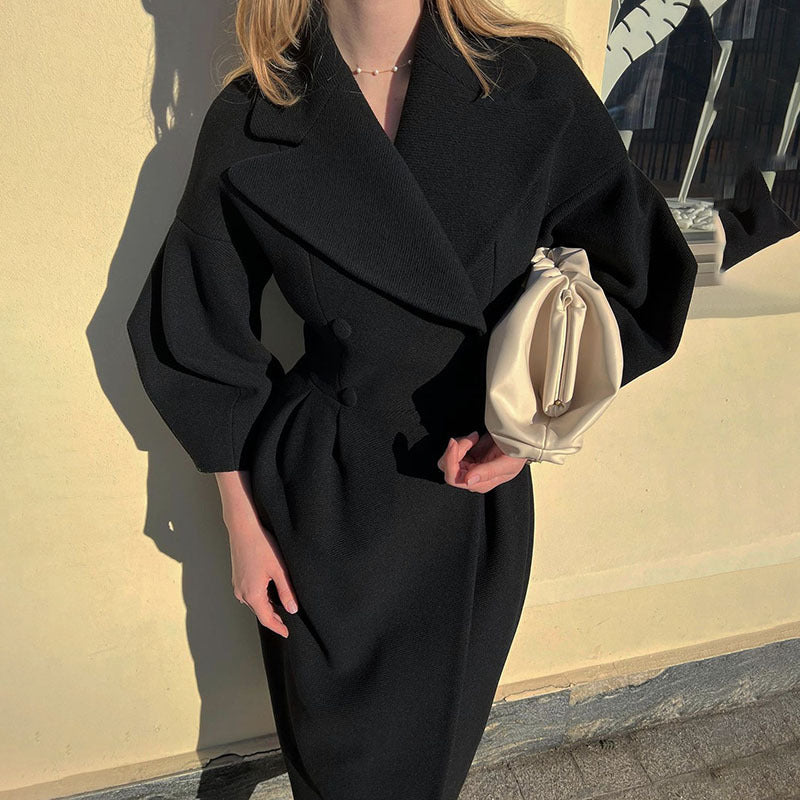 Manteau long femme oversize