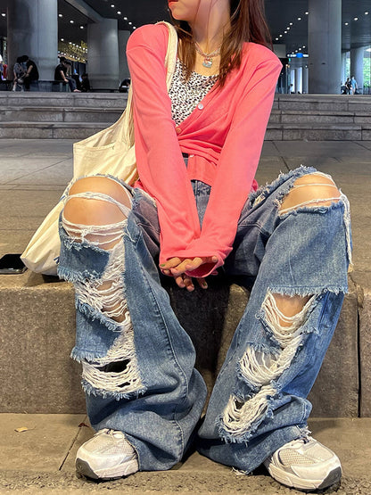 Pantalon large et taille slim pour femme