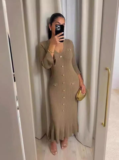 Robe Coupe queue de poisson, automne-hiver