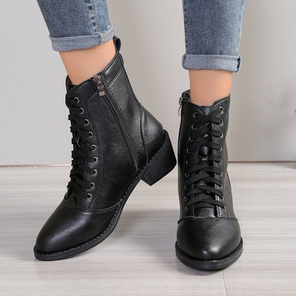 Bottes en cuir tendance pour femmes