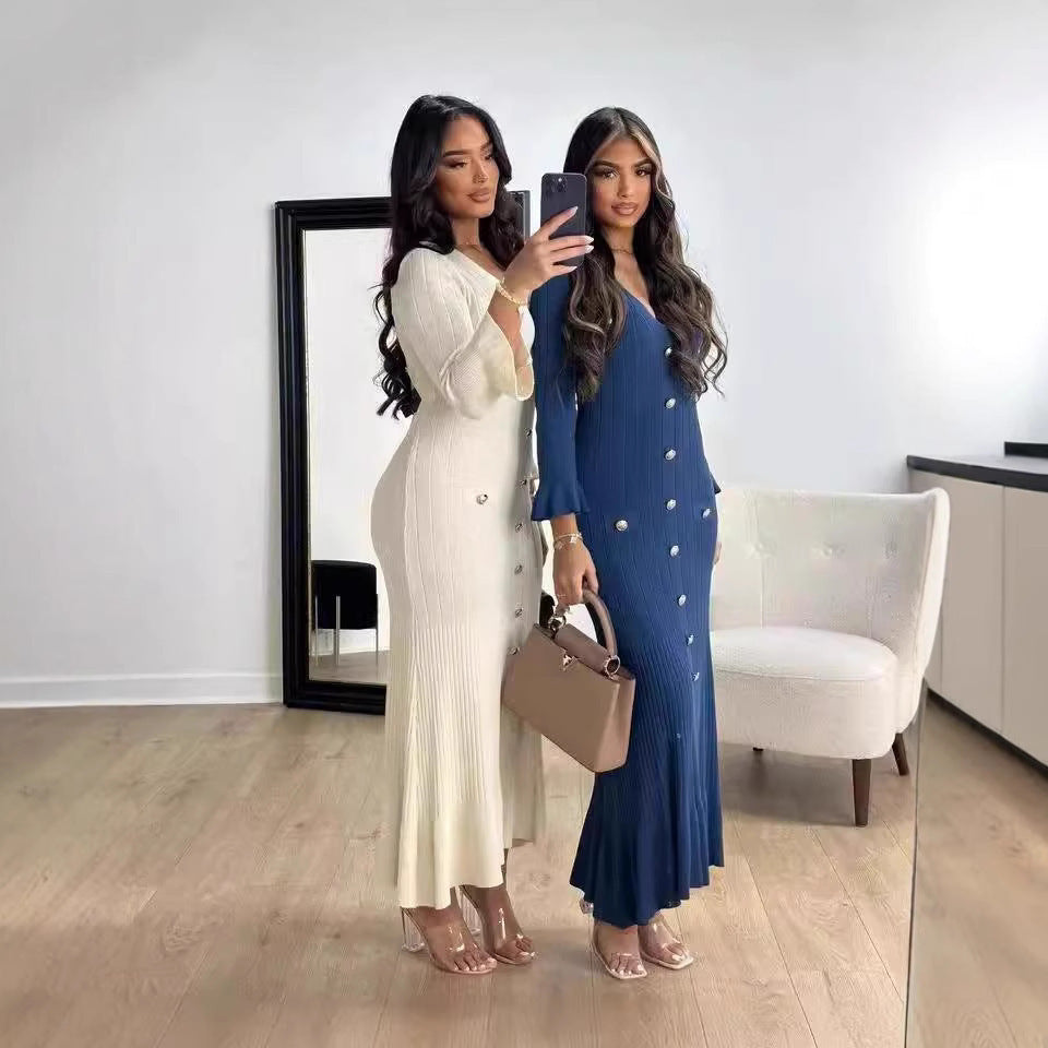 Robe Coupe queue de poisson, automne-hiver