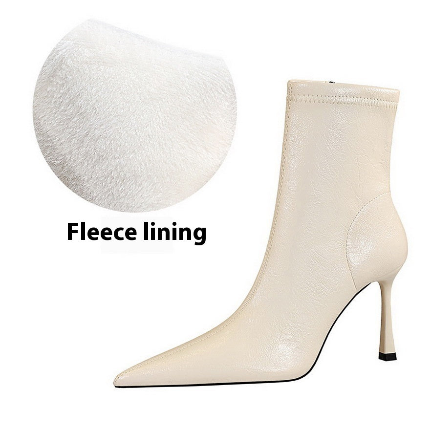 Bottines d’hiver à talon aiguille